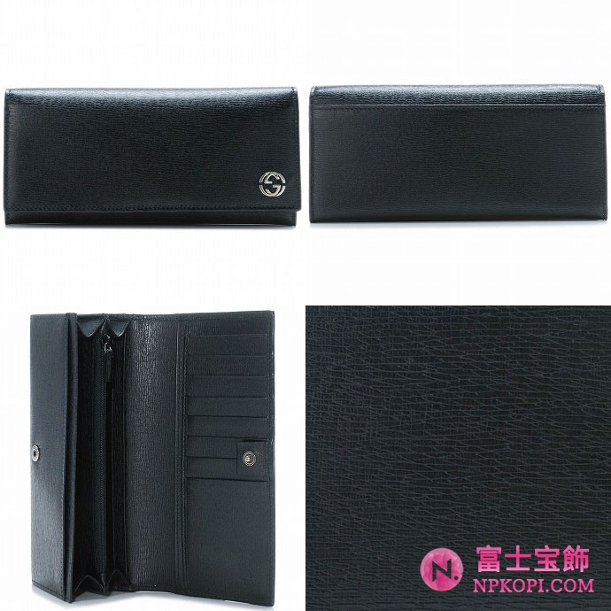 GUCCI/グッチ 2012年春夏新作CHELSEA MEN'S2つ折り長財布 256348 ARU0N 1000 